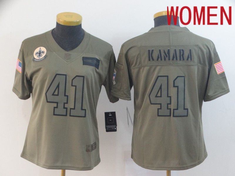 Women New Orleans Saints #41 Kamara Nike Camo 2019 Salute to Service Limited NFL Jerseys->youth nfl jersey->Youth Jersey